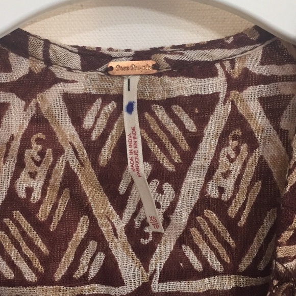 Free People Waverly Pattern Short Sleeve Top - Picture 9 of 14